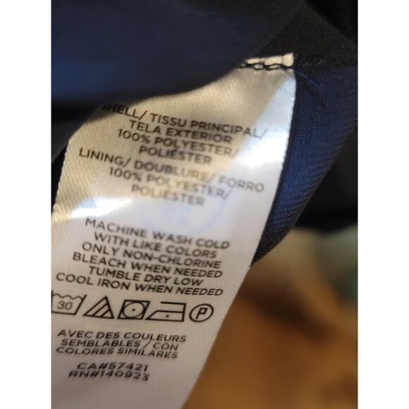 LOFT Outlet Blouse Women’s Size XXL Blue 100% Polyester Long Sleeve Top - Picture 9 of 10